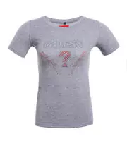 tee shirt mujer guess short sleeve genereux cotton 2013 france sm plump gray red